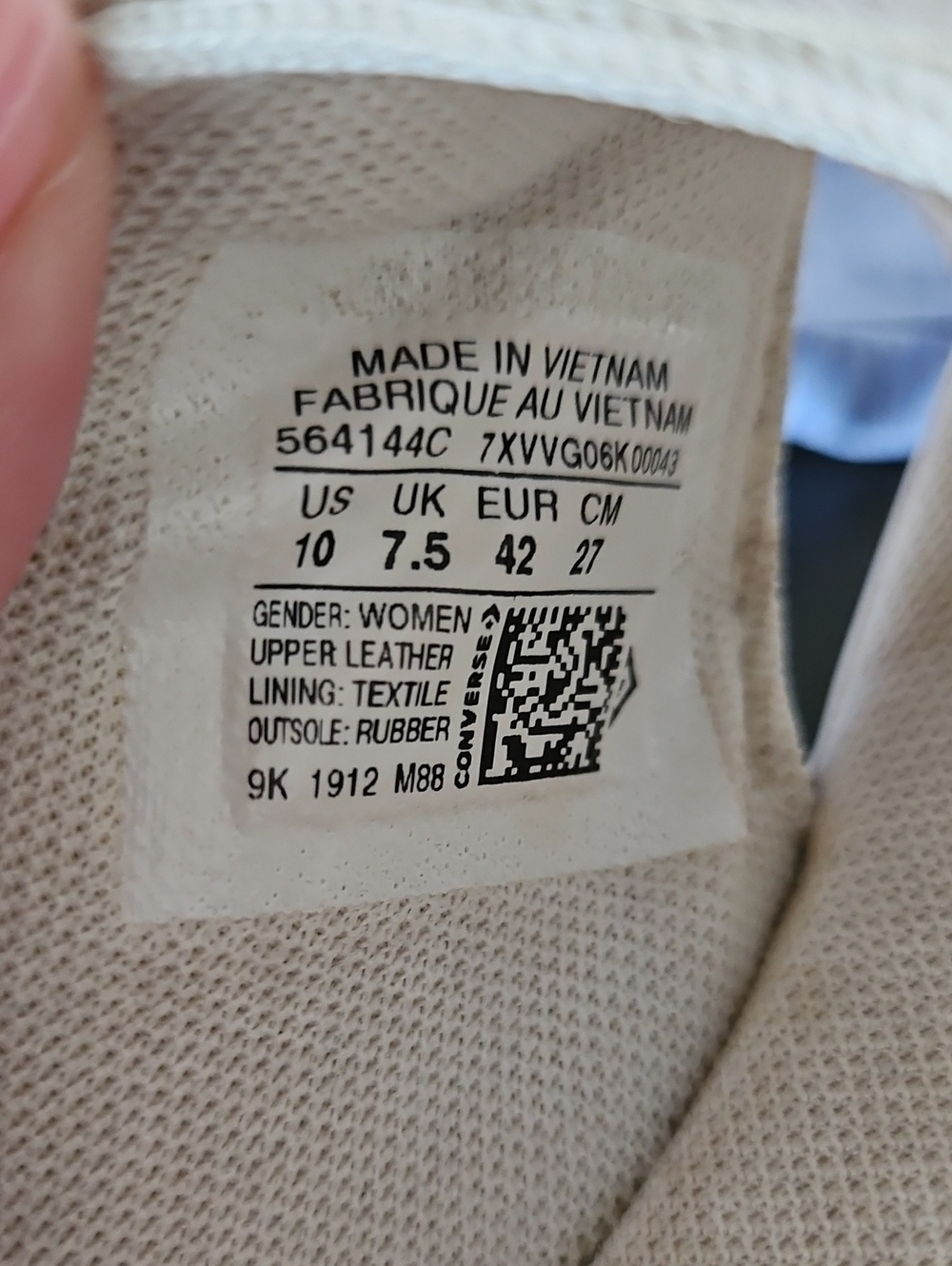Converse Women’s One Star Egret Cream Cross-Strap Platform Mules, Size 10 - Picture 9 of 10